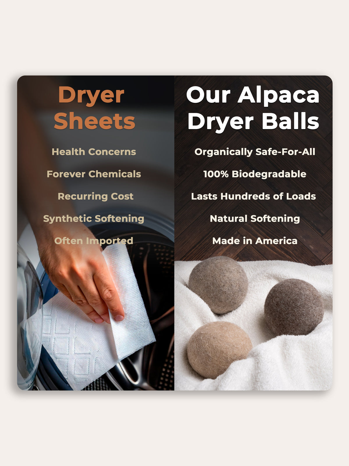 Alpaca Dryer Balls ( 3 pack )