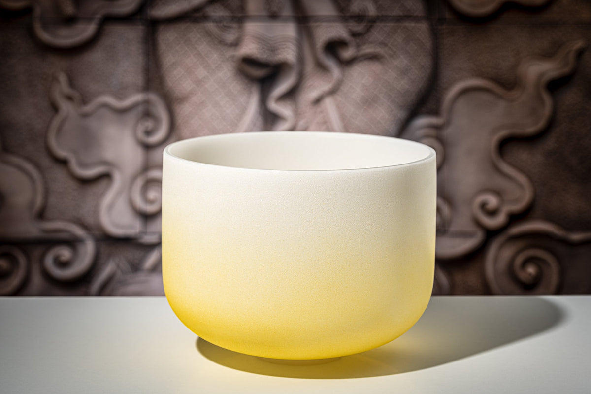 7 Chakra Color Quartz Crystal Singing Bowl Set (8"-14")