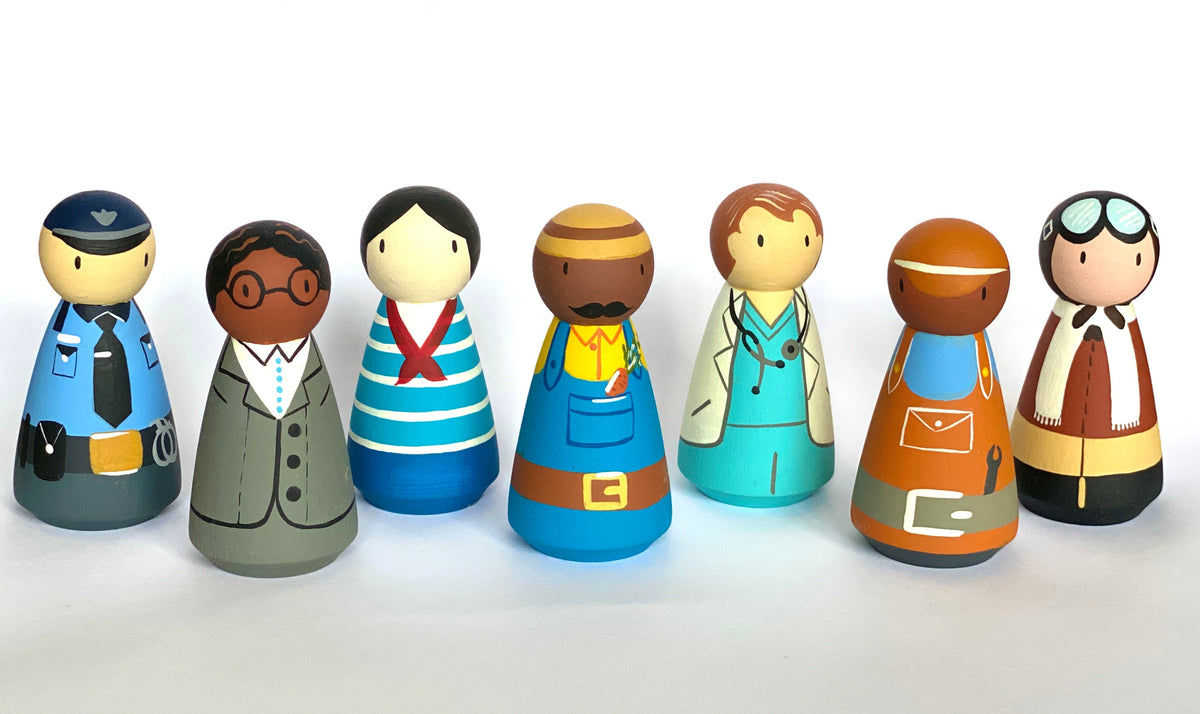 Wooden Peg Dolls Professional