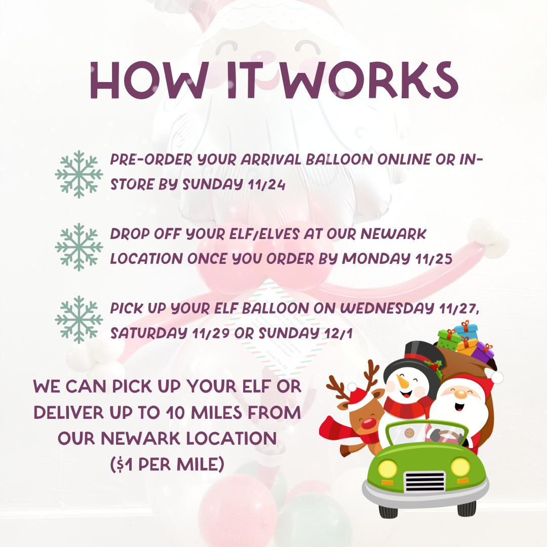 Elf on the Shelf Balloon Arrival - DIY KIT