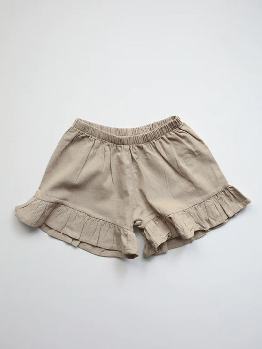 The Simple Folk Frill Linen Short