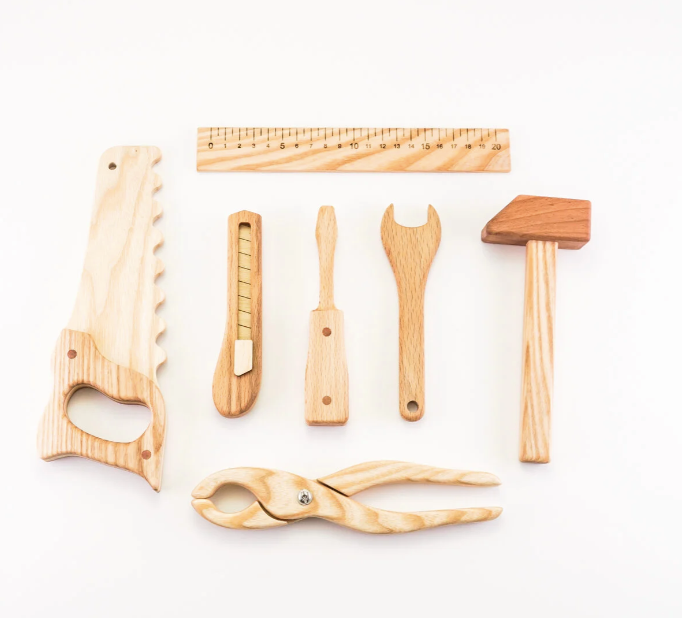 Wooden Tool Kit For Toddlers