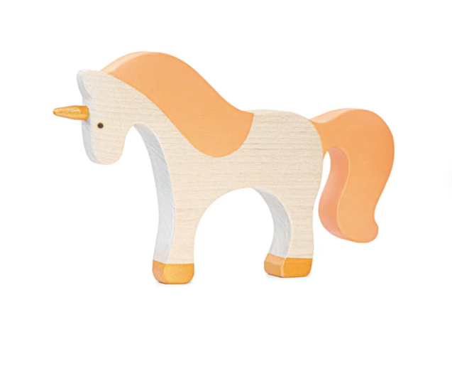 Waldorf large wooden Unicorn toy